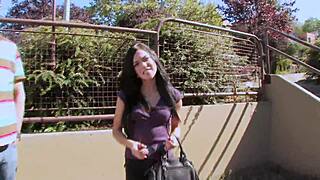 my boy pounds alyssa reece's shaved pussy in heels