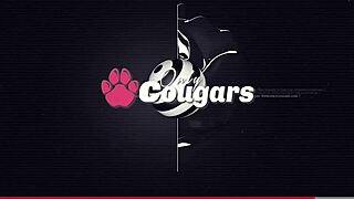 Chubby granny spreads fat ass for licking rimming then hardcore pounding in silk stockings