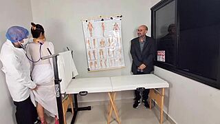 Blindfolded Bride's Cuckold Exam Turns into Doctor's Huge Cock Pounding