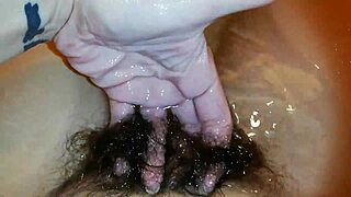 super hairy bush clit underwater pool fetish dive 🛁💦