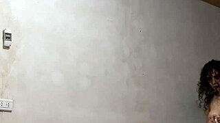 spying busty colombian college girl undressing on study trip