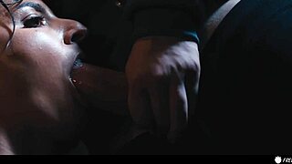 mistress amirah adara bound in leather bdsm frozen time face fucked doggystyle creampie retaliation