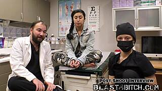 nurse jasmine roses blasts patient cum in deepthroat pov domination