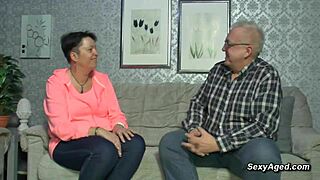 amateur german couple enjoys wild couch pounding!