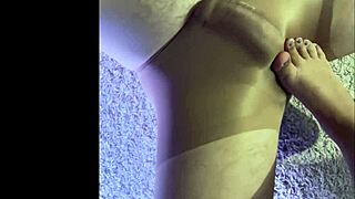 i make him wear my soaked pantyhose for ultimate kinky nylon footjob bliss 😩