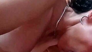 neighbor loves sucking hard cock and milking cum on her tits