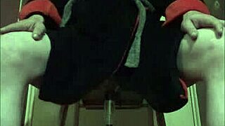 bisexual on ladder tastes own piss, craves yours too! 🚽😜