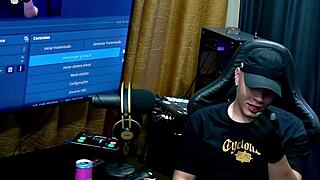 Renatinha Mello Kisses Ruan Hard Making His Cock Rock Solid in Hot Podcast Grip