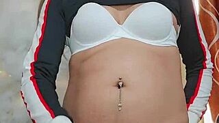 Beautiful transsexual teases with tempting moves and touches