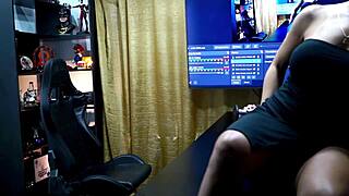 Renatinha Mello Kisses Ruan Hard Making His Cock Rock Solid in Hot Podcast Grip