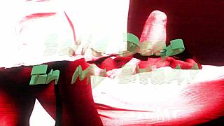 Dominant nurse pegs bound slave patient balls-deep with massive strapon in hospital