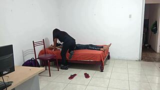 Nurse sways her curvy ass seductively for patient