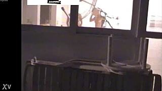 We slipped out to fuck on the balcony