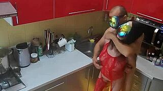 beautiful kitchen sex gets rough and cute