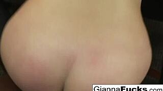 pov busty brunette gianna michaels rides big black cock to hardcore cumshot