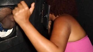 Married Slut Takes Gloryhole Cum Blast Right on Her Face!