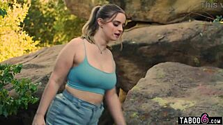 Penny Barber rams strapon deep into bbw Codi Vore's fat pussy