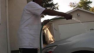 Descriptive ebony babe's huge ghetto ass gets pounded hard