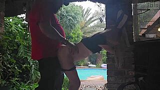 Hot 18YO Blonde Fucked Wild in Thunderstorm Outdoors!