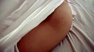 Guy pounds petite teen babe doggystyle cowgirl until she begs to stop creampie