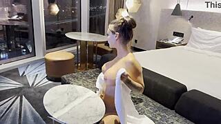 Monika Fox Squirts Hard Masturbating Solo in Hotel Shower!