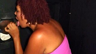 Married Slut Takes Gloryhole Cum Blast Right on Her Face!