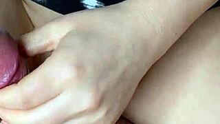 skinny babe with juicy puffy pussy lips rides small cock for secret creampie surprise impregnation