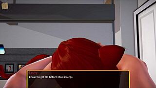 Redhead rides massive cock cowgirl style