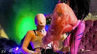 imagine this latex fuck doll bound in kigurumi rubber hood for total mummification bondage