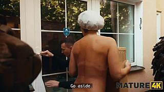 Asian Mature Rides Young Czech Cock Hardcore Style