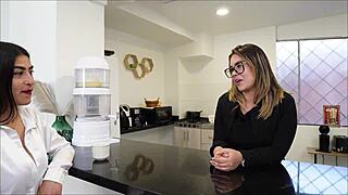 i sneak fucked this juicy latina whore right beside my clueless wife