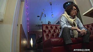 Japanese Hottie Mai Takizawa Fingers Pussy Wild In Restroom!