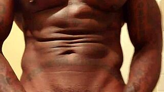 hallelujah johnson kneels in awe worshipping massive black hairy cock devotion