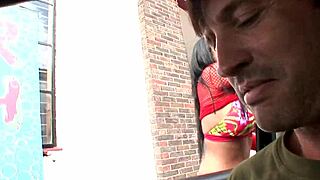 yo latina's huge tits bounce while fucked hard at car wash