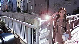 big nipples asian wife screams to intense vibrator clit orgasm in casting!