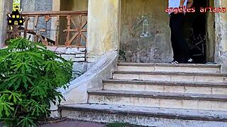 halloween bride anal creampie in haunted house trailer 🎃💦