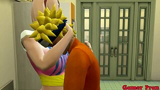 sakura gives naruto kitchen tips to fuck like with hinata