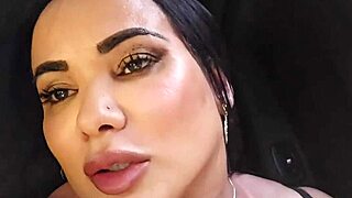 Cheeky app driver waits for married guy in parking for wild fun.