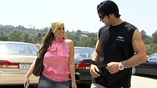 blonde slut rachel solari rocks big boobs on hard couch