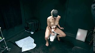 gonna make her wait blindfolded and bound for enema exploration part 4