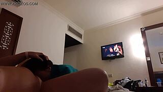 Brunette Fucks Girlfriend's Mouth in Hotel Lesbian Illusion