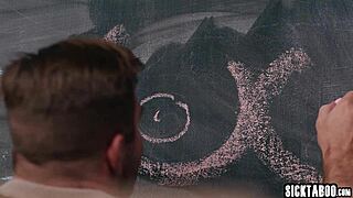 two big ass teachers ravaged by colleague after catching him masturbating