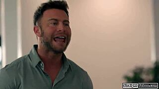 Petite Blonde Shaved Pussy Gets Rough Fucked Smirk Off