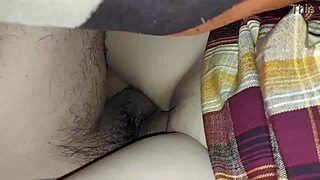 Petite college student gets gaping pussy filled by big cock homemade