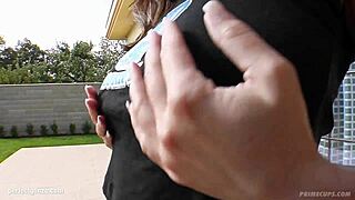 Kate Enjoys Big Boobs Spotlight Gonzo Fun