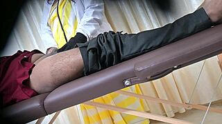 DESI DOCTOR SAHIYA STROKES PATIENT'S COCK WITH EXPERT HANDJOB GRIP