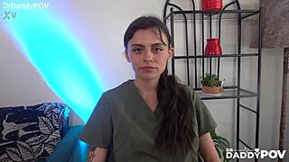 cute tattooed angel windell deepthroats bends over rides cowgirl doggystyle and swallows cum