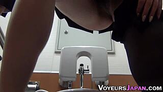 i can't stop watching this uniformed japanese beauty rub her hairy pussy outdoors until she explodes