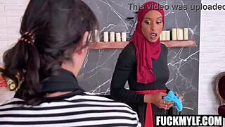 Lonely Hijab Wife Begs Foreign Student to Pound Her Wet Pussy!