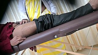 DESI DOCTOR SAHIYA STROKES PATIENT'S COCK WITH EXPERT HANDJOB GRIP